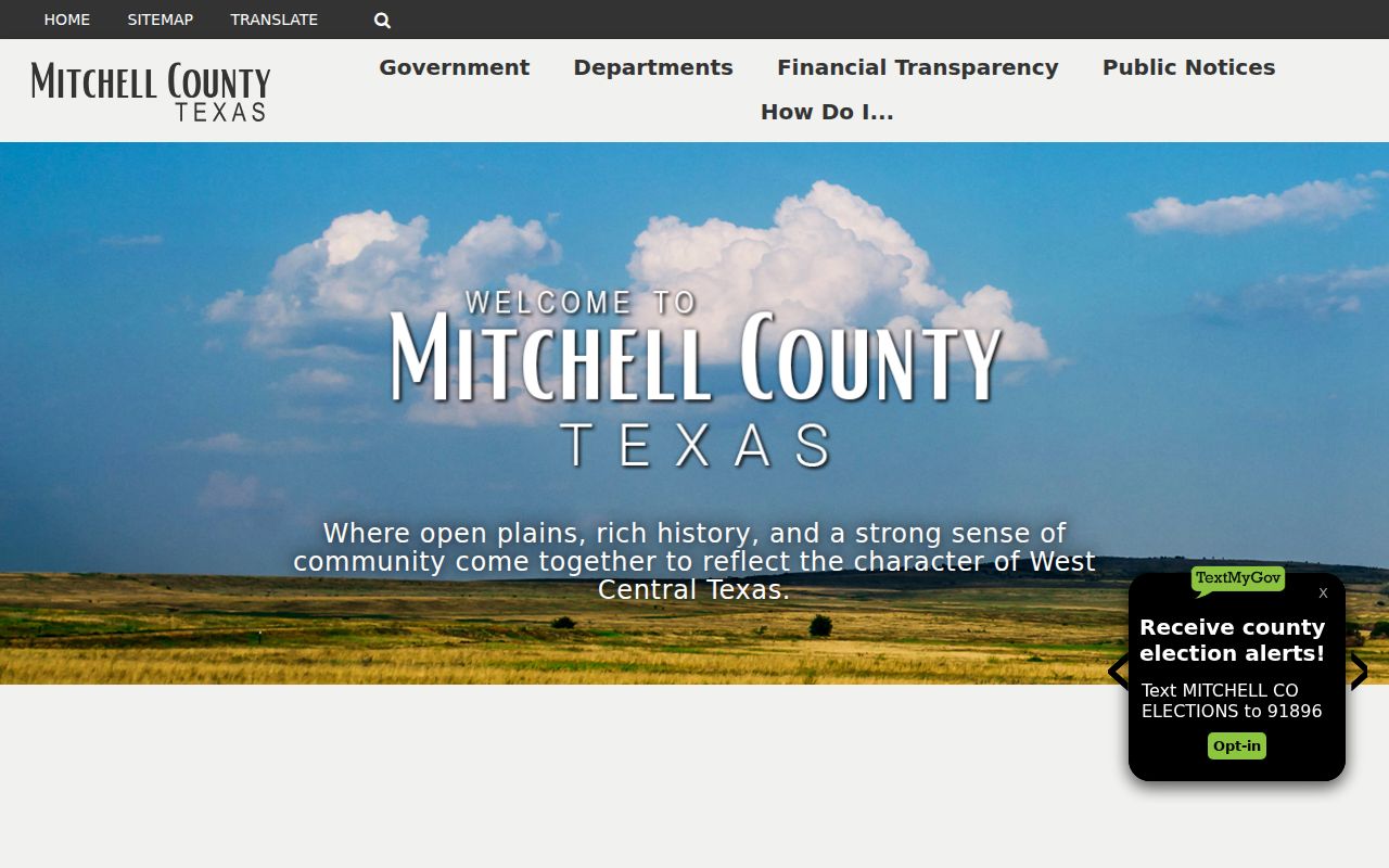 Mitchell County criminal records courthouse and county office directory